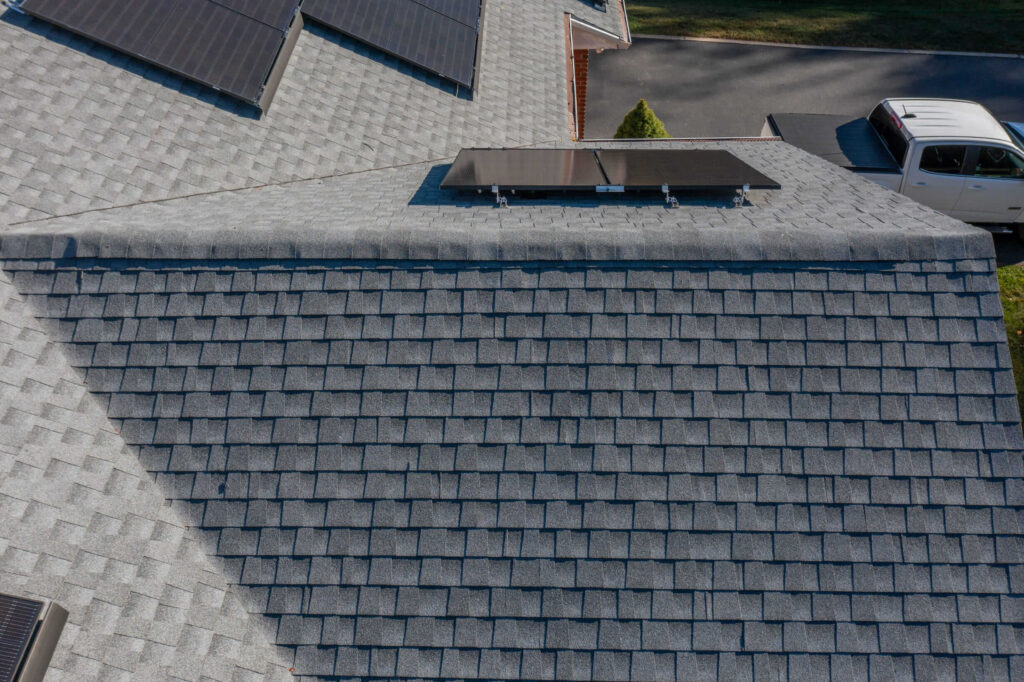 Home with Roof Repair